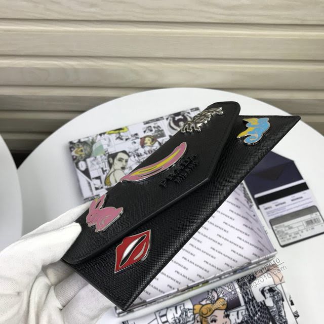 prada錢包 普拉達專櫃最新爆款 1MF012 2019最新爆款女士長錢夾 prada女士翻蓋錢包  pyd2067